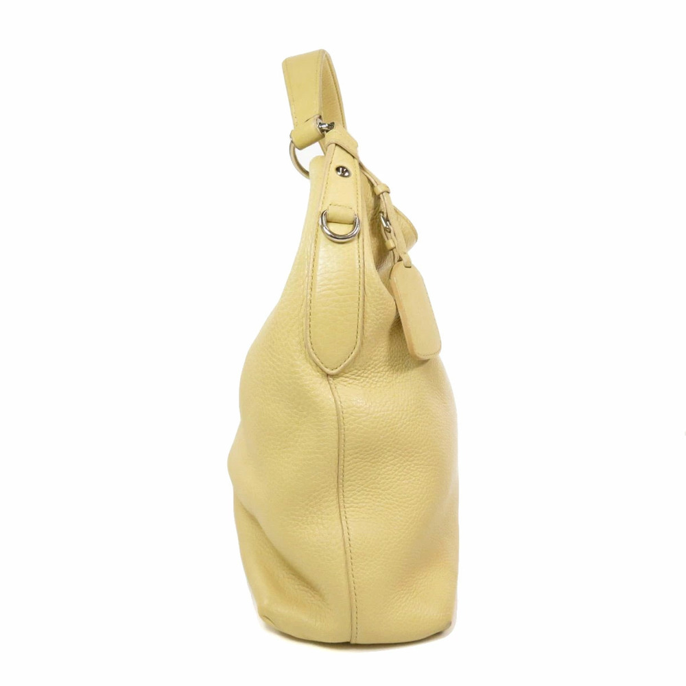 Prada Naturale Vitello Daino leather hobo bag Yellow - Picture 3 of 11